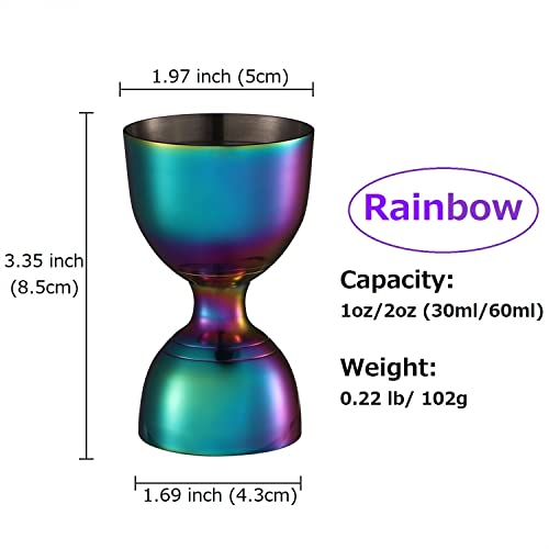 Premium Cocktail Jigger 2Oz/1Oz, Stainless Steel Bell Jigger For Bartending,Cocktail Measuring Jigger,Durable Double Jigger,Cocktail Measuring Cup #TOP1