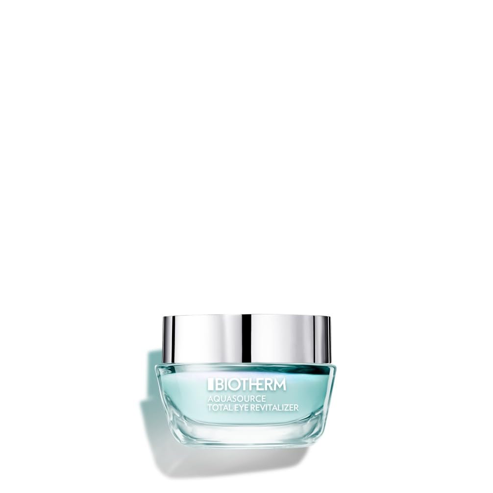 Biotherm, Aquasource Total Eye Revitalizer, Gel Yeux Effet Froid, Hydratation & Éclat, Enrichi en Caféine & Vitamine C, Tous Types de Peau, 15 ml