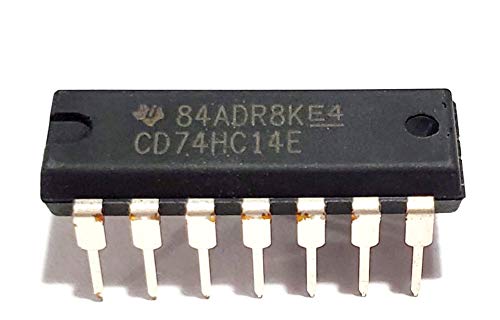 Juried Engineering CD74HC14E CD74HC14 74HC14 7414 High Speed CMOS Logic Hex Schmitt-Triggered Inverters Breadboard-Friendly IC DIP-14 (Pack of 5)