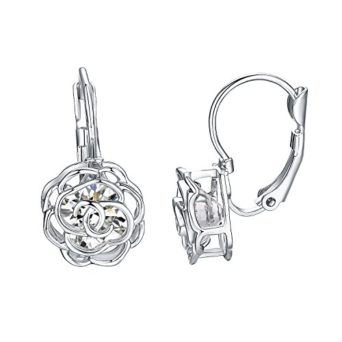 Yoursfs - Pendientes de tuerca de ópalo rosa para mujer