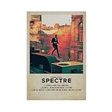 QWQYLEI James Bond 007 Spectre Classic Movie Poster2 Canvas Poster Wall Art Decor Print Picture Paintings for Living Room Bedroom Decoration Unframe: 12x18inch(30x45cm)