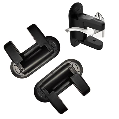 JORPETS Door Lever Lock (2 Pack) Child Proof Doors & Handles 3M VHB Adhesive - Child Safety(Black)