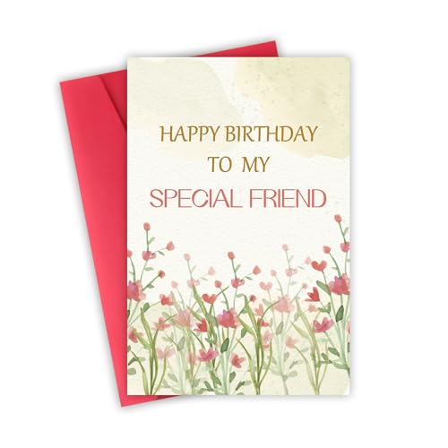 Best Friend Birthday Card for Women, Birthday Cards for Friends Sister Bestie Cousin, Cute Bday...