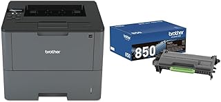 Brother HLL6200DW Wireless Monochrome Printer & Genuine High Yield Toner Cartridge, TN850, Replacement Black Toner, Page Yield Up to 8, 000 Pages, Amazon Dash Replenishment Cartridge