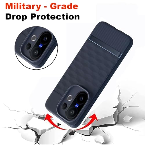 Image of Shockproof Case for Vivo V60 5G / V60e 5G / T4 Pro 5G | Full Camera Protection | TPU Flexible Back Cover for Vivo V60 5G / V60e 5G / T4 Pro 5G (Steel Blue)