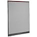 Global Industrial 60-1/4"W x 77-1/2"H Deluxe Office Partition Panel with Pass Thru Cable, Gray