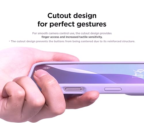 Image of SBMS Liquid Silicone Case for Apple iPhone 16 6.1-Inch, Silky-Soft Touch Full-Body Protective Phone Case, Shockproof Back Cover Case Pouch for iPhone 16 (Lite Purple)