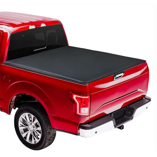 Truck Bed Cover for Ram 1500 5.6ft, Soft Tri-Fold Truck Bed Tonneau Cover for Ram 1500 5.6ft Bed