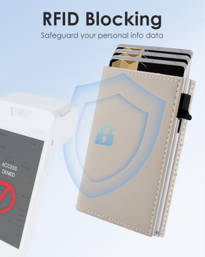 Image of RFID Wallet Women, Small Slim Trifold Wallet Anti-Theft Pop up Card Holder