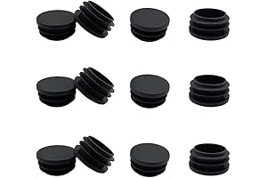 12 Pcs 1 Inch Round Plastic Plug | Durable Pipe Tubing End Caps