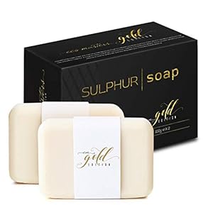 Zwavel Zeep – Natuurlijke zwavelzeep tegen puistjes, pukkels, mee-eters en onzuiverheden – Met salicylzuur – 2 stuks…