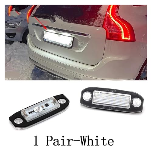Luz LED de matrícula para Volvo C70 V50 XC70 solución para ITV con luz blanca limpia 3