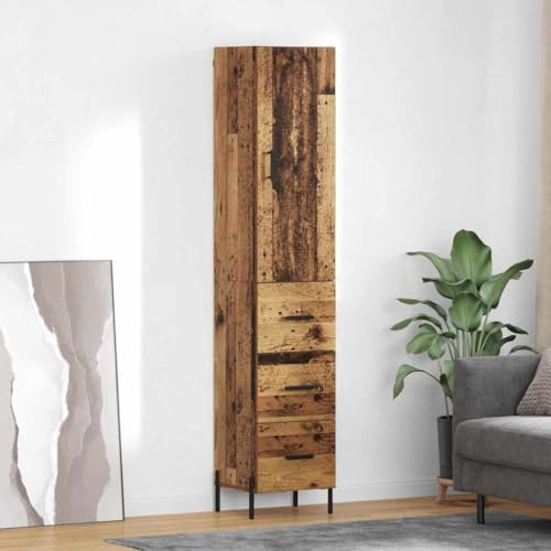 Lumanois Alacena Madera Vieja 34,5 x 34 x 180 cm Madera contrachapada,Mobiliario,Armarios y Almacenamiento,Aparadores,35.25kg-3415706