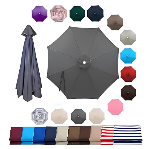 Toile de parasol pour parasol déporté auvent remplacement 6 8 baleines