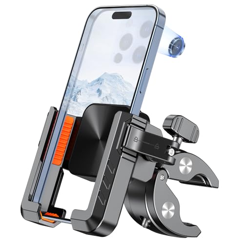 Bovemanx Handyhalterung Fahrrad, 【Radfahren & Aufnehmen Video】 2024 Universal Handy Halterung Fahrrad Lenker, Handyhalterung Motorrad für iPhone 16, Samsung S24,E Bike, Bicycle, Scooter(Red) Elektronik & Foto