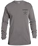 NCAA Vanderbilt Commodores Vintage Poster Long Sleeve Comfort Color Tee, Small,Grey