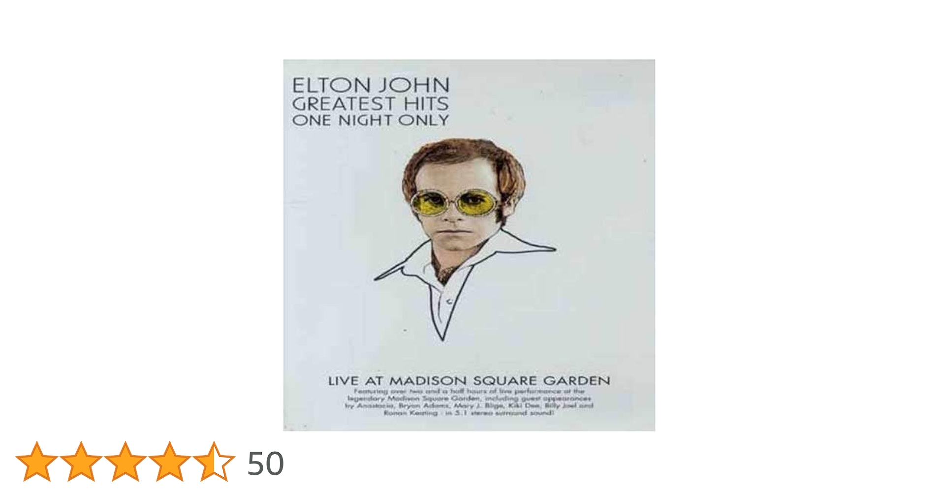 Elton John：LIVE AT MADISON限定盤 Elton John – Live At Madison Square Garden – CD (Album