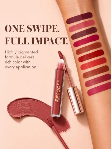 Image of Recode Clay Matte Liquid Lipsticks 2 ML x 10|Long Lasting|Waterproof|Perfect for Gifting,Wedding & Special Occasions|Smudge-proof|Infused with olive & Jojoba Oil|Travel Pack of 10