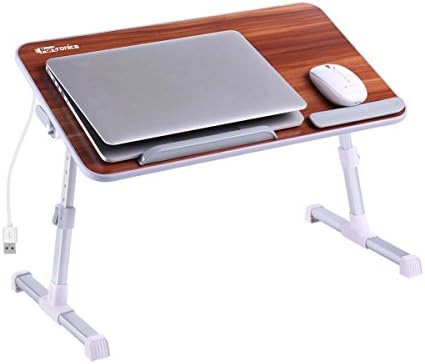 Portronics My Buddy D Wood Multipurpose Movable & Adjustable Table for ...