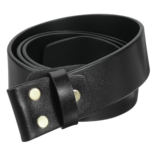 uxcell Men Leather Belt Strap without Buckle Head, Replacement Strap for Plate Buckle Belts3
