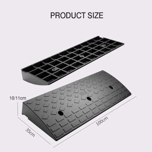 Rampas de goma para aceras automóviles y sillas de ruedas de 10cm 3