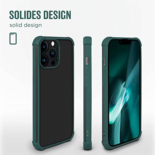 Coque rigide iPhone 13 Pro moex Vert nuit avec protection caméra et écran intégrée
