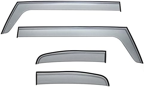 WellVisors Window Visors Wind Deflectors Compatible with Toyota 2007-2014 FJ Cruiser Premium Series Rain Guards 3-847TY021