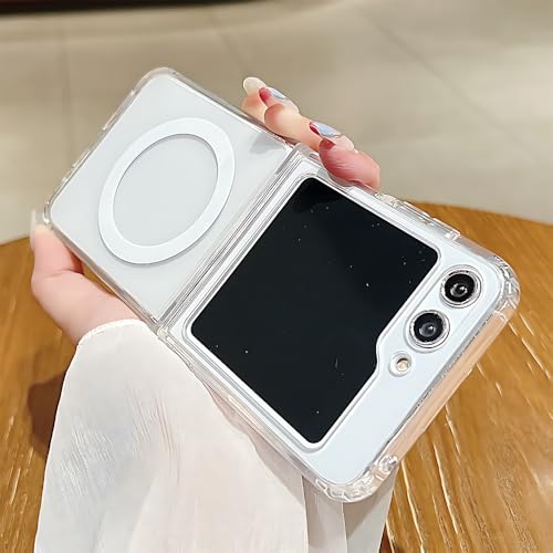 Capa Capinha Magnética Transparente para Samsung Galaxy Z Flip 6 Antichoque Cristal Premium