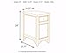 Signature Design by Ashley - Gavelston Chairside End Table w/ Storage, Rubbed Black Finish