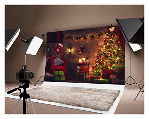 RTFGJ Foto-Studio-Foto-Hintergründe Fotostudio Hintergrund Requisiten Weihnachtsbaum Weihnachten Geschenk Weihnachtsmann…