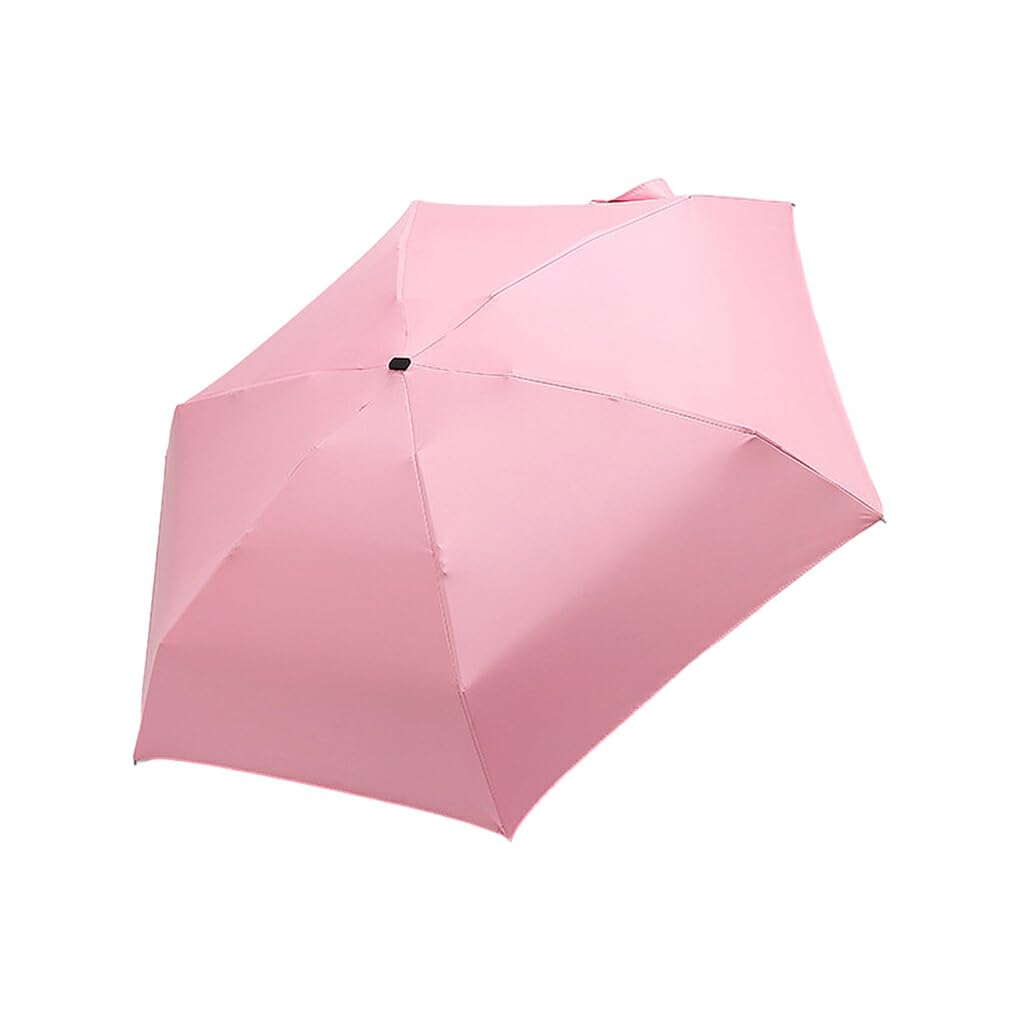 rongweiwang Disassembly Sun Umbrella For Easy Storage And Travel Folding Sun Umbrellas Rainproof Umbrellas Easy To Storage, pink