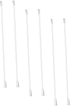 HOMSFOU 18 Peças Persianas Venezianas Mini Persianas Para Janelas Persianas E Persianas Ganchos De Metal Haste De Cortina De Madeira Cortinas Automáticas Persianas Domésticas Haste