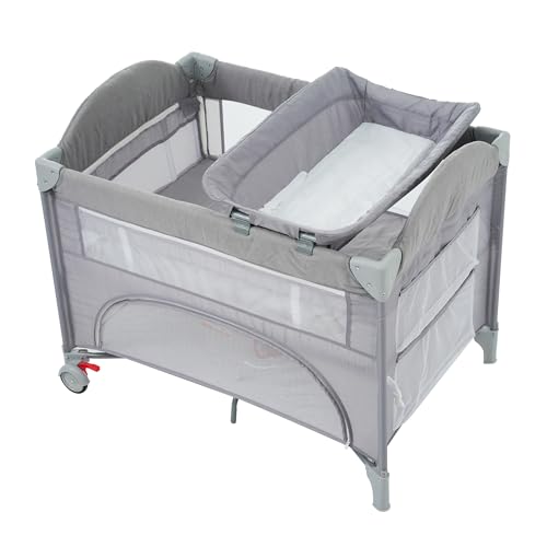 Harper & Bright Designs vC[h ܂肽 xr[T[N 0`36 YQ ނւe[ut [|Pbg }bgt LX^[t [obOt gȒP oYj O[ 100×s70×82cm