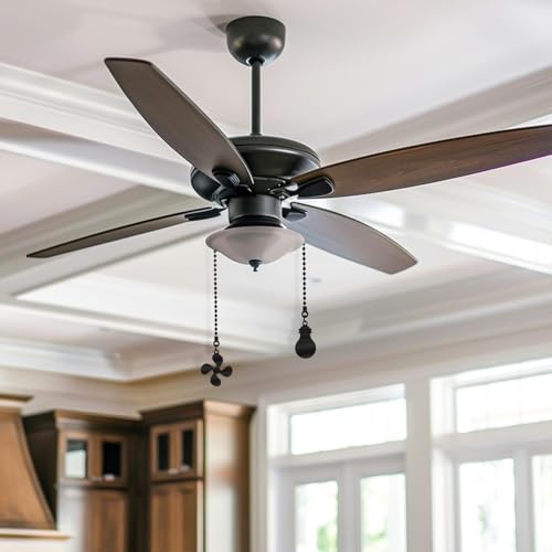 Image of 2Pack 12 Inch Pull Chains for Ceilings Fans and Lights Ceiling Fan Chain Extender Set Metal Ceiling Fan Pullchain Ornaments Extension Chains Fanpull Chain Extension with Fans and Bulb Ornament(Black)
