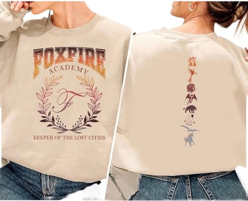 Foxfire Academy Sweatshirts, Keeper Of The Lost Cities Symbols Shirt, Lost Cities Keeper Shirt, Bookish Shirt, Kotlc Shirt, Neverseen Hoodie, Book Lover Gift, Fox Fire Shirts