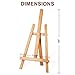 STARHOO 16 Inch Tabletop Easel Stand for Painting Canvas Table Top Easels for Display Wooden Small Easels Portable Photo Picture Sign Holder (2 Pack)