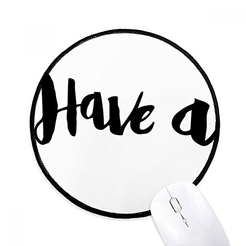 Tapis de souris rond noir pour bureau élégant et espace de jeu