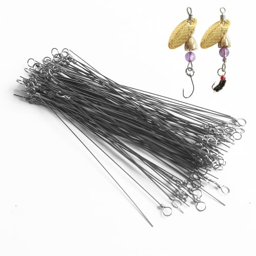Kit de 100 ejes de acero inoxidable para señuelos de pesca miniatura 5