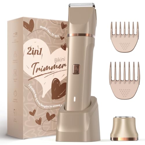 RISINA 2-in-1 Bikini Trimmer for Women, Women’s Razors for Shaving, Gifts