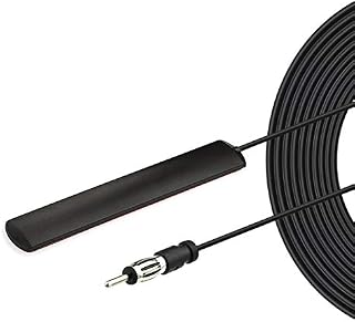 Bingfu Car Antenna Car Stereo FM AM Radio Antenna Car Adhesive Mount Hidden Patch Antenna for Vehicle Truck SUV Car Stereo in Dash Head Unit CD Media Receiver Player Audio HD Radio Tuner Amplifier