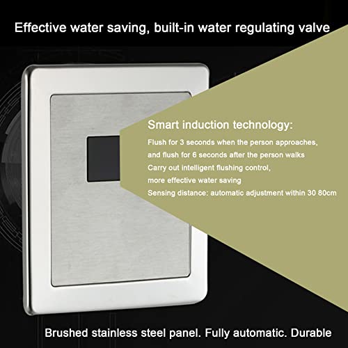 Urinale Badezimmer Moderne Toilettenschüssel, wandmontierte Induktionsentwässerung, öffentliche Toilette, gewerbliche Badezimmer-Trichtertoilette, auslaufsicher aus Edelstahl 304, für Hotel, – Bild 4