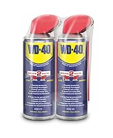 WD-40 Multifunktionsprodukt Smart Straw | 2×400ml | Schmiert, schützt, reinigt & löst | Verdrängt Feuchtigkeit | Nicht leitend | Korrosionsschutz | 360°-Ventil | Punkt- & Flächensprühung – Ansicht 1
