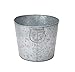 Mind Reader Ice Beverage Bucket for Parties, Wine Bucket, Baby Photo Tub, Galvanized Metal, 17.25