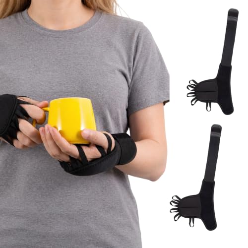2 PCS Gewichtshandschuhe Zittern Gegen Parkinson-Tremor Handgewichte für Feinmotorik Parkinsons Gloves für Anti Tremors Parkinson Hilfsmittel zu Handstärkungswerkzeug (Schwarz)