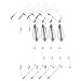 4Pcs Fishing Bait Cage Copper Spring Basket Lure Feeder with Hooks Fishing Accessories, Fishing Feeder Bait Cage, Carp Fish Rigs