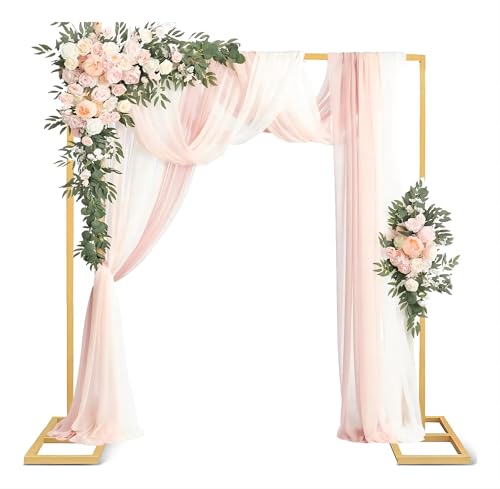 Decoración, Softlines Private Label CMGB Arco para Globos Cuadrada, 2x2M Marco Cuadradade Globo, Soporte de Fondo Cuadrada, Aro Metálico para Globos de Gran Tamaño para Cumpleaños, Boda,...