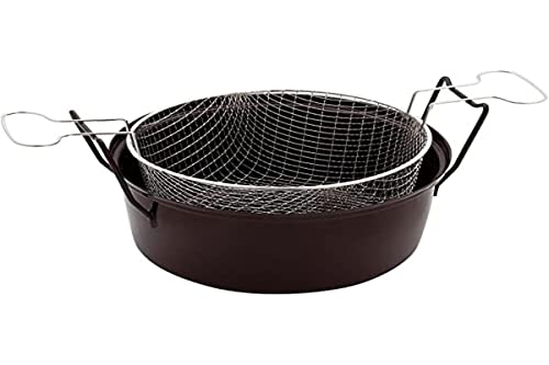 Baumalu - 0311308 - Friteuse du Nord - Acier Emaillé - Noir - 32 cm