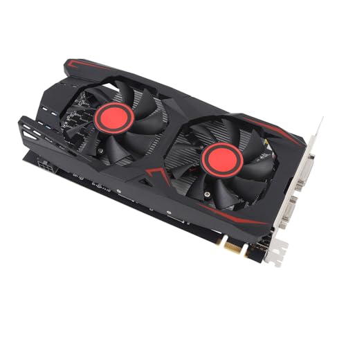 OVAQUIXI Tarjeta Gráfica 550TI 6GB, Tarjeta de Video de Juego GDDR5 GDDR5, DVI VGA HD Interfaz Multimedia PCI Express 2.0 Dual Ventilador