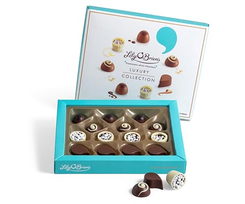 Lily OBriens Luxury Chocolate Gift Box 137g 14 Assorted Chocolates 4 Original Recipes Thank You Teacher Gift