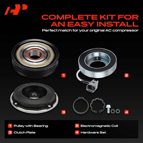 A-Premium Air Conditioner AC Compressor Clutch Kit Compatible with Ram 1500 2014-2019, 1500 Classic 2019-2022, 3.6L by A-Premium - Image 3